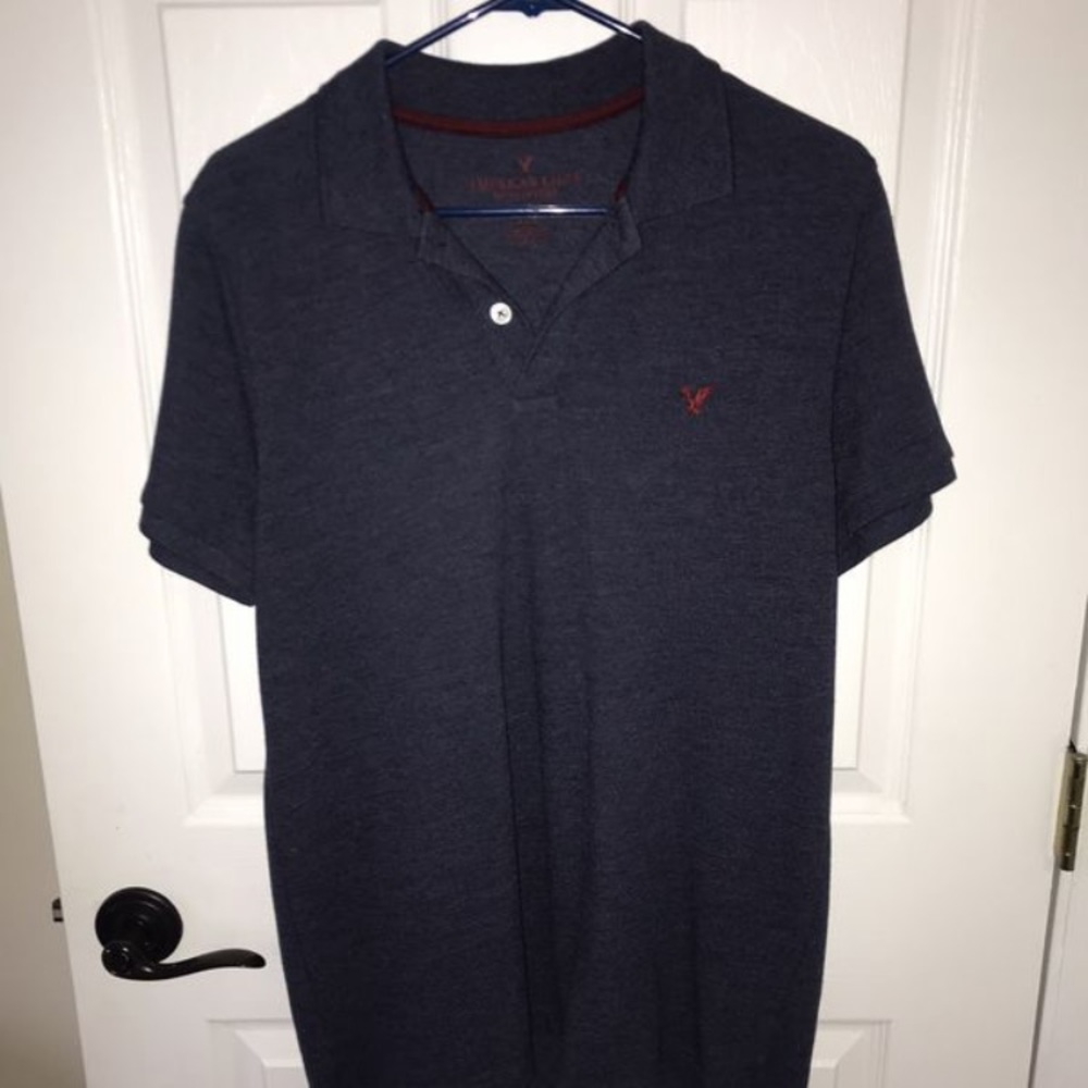 Navy blue American Eagle Polo Shirt